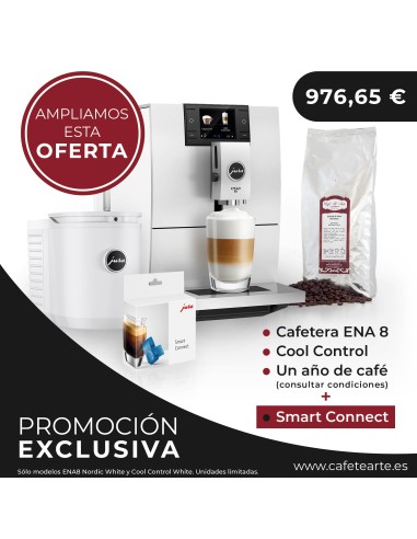 Cafetera Jura ENA 8 + Cool Control + 1 año de café GRATIS + Smart Connect