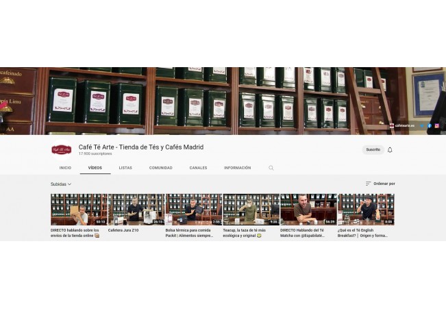 Os presentamos el Canal de YouTube de Café Té Arte